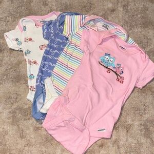 Gerber Kids Pajamas Set - Pink, Blue, Multicolor Owls Bundle